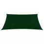 Parasole a Vela Oxford Rettangolare 4x5 m Verde Scuro