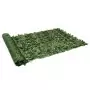 Paravento da Balcone con Foglie Verde Scuro 600x150 cm