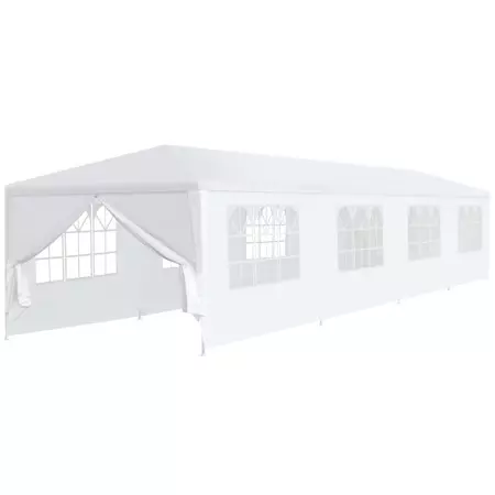 Gazebo da Giardino 3x12 m Bianco