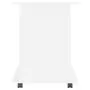 Mobiletto con Rotelle Bianco 60x45x60 cm in Truciolato