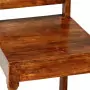 Set Tavolo da Pranzo 7 pz Legno Massello di Acacia e Sheesham