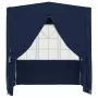 Gazebo Professionale con Pareti 2,5x2,5 m Blu 90 g/m²