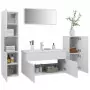 Set Mobili da Bagno Bianco in Truciolato