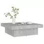 Tavolino da Salotto Grigio Calcestruzzo 90x90x28cm Truciolato