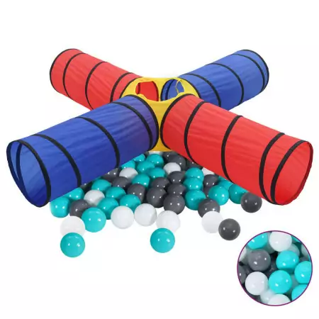 Tunnel da Gioco per Bambini con 250 Palline Multicolore