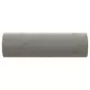 Cuscini Decorativi 2 pz Grigio Chiaro Ø15x50 cm in Velluto