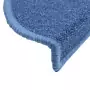 Tappetini per Scale 15 pz Blu 65x24x4 cm