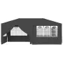 Gazebo Professionale con Pareti 4x6 m Antracite 90 g/m²