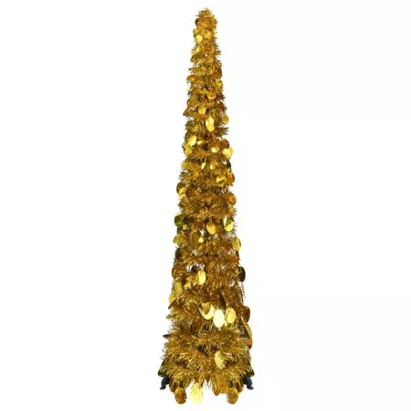 Albero di Natale Artificiale Apribile Oro 120 cm PET