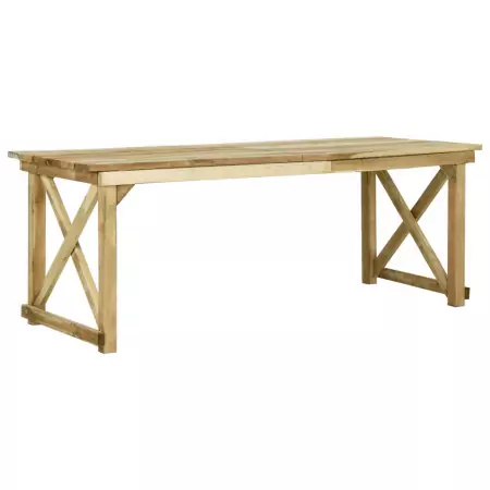 Tavolo da Giardino 200x79x75 cm in Legno di Pino Impregnato