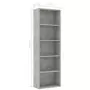 Libreria a 5 Ripiani Grigio Cemento 60x30x189 cm in Truciolato