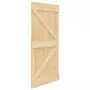 Porta Scorrevole con Set Hardware 90x210 cm in Legno di Pino