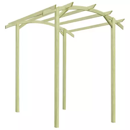 Pergola da Giardino Legno di Pino Impregnato 180x197x210 cm