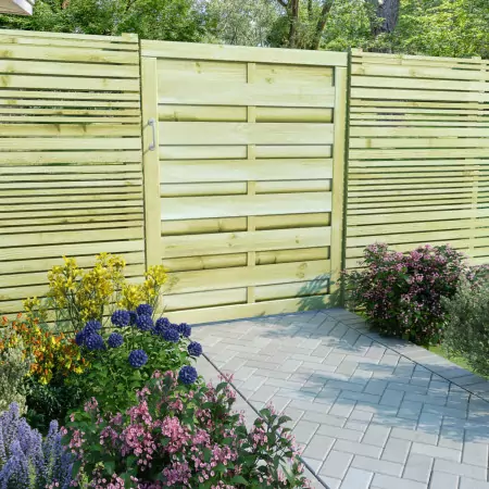 Cancello da Giardino in Legno Impregnato 100x125 cm Verde