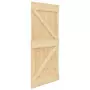 Porta Scorrevole con Set Hardware 90x210 cm in Legno di Pino