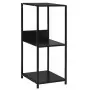 Libreria Dritta Piccola Nera 33,5x39,6x79,7 cm in Truciolato