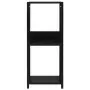 Libreria Dritta Piccola Nera 33,5x39,6x79,7 cm in Truciolato