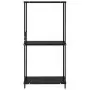 Libreria Dritta Piccola Nera 33,5x39,6x79,7 cm in Truciolato