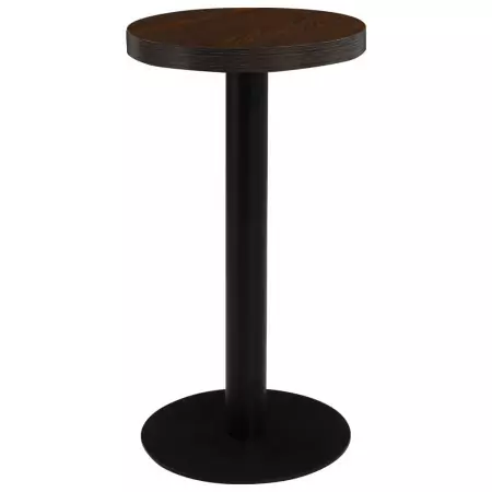 Tavolo da Bistrot Marrone Scuro 40 cm in MDF