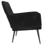 Poltrona Nera 62x79x79 cm Velluto