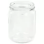 Vaso Marmellata in Vetro Coperchio Bianco e Rosso 48 pz 230 ml