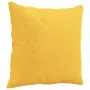 Cuscini Decorativi 2 pz Giallo Chiaro 40x40 cm in Tessuto