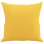 Cuscini Decorativi 2 pz Giallo Chiaro 40x40 cm in Tessuto