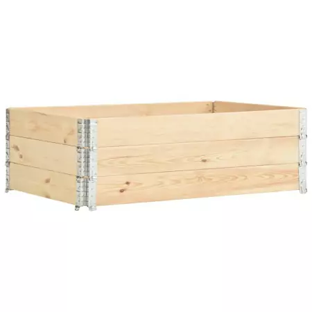 Paretali per Pallet 3 pz 50x150 cm in Legno Massello di Pino