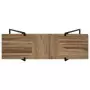 Tavolo Consolle in Legno di Teak Rigenerato 120x35x81 cm