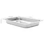 Contenitori Gastronorm 4 pz GN 1/1 65 mm in Acciaio Inox