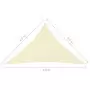 Parasole a Vela Oxford Triangolare 3,5x3,5x4,9 m Crema