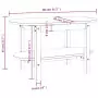 Tavolino da Salotto 80x45x45 cm in Legno Massello di Pino