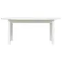 Tavolino da Salotto Bianco 110x55x45 cm Legno Massello di Pino