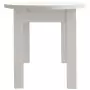 Tavolino da Salotto Bianco 80x40x35 cm Legno Massello di Pino