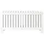 Contenitore Giardino Bianco 108x42,5x54 cm Legno Massello Pino