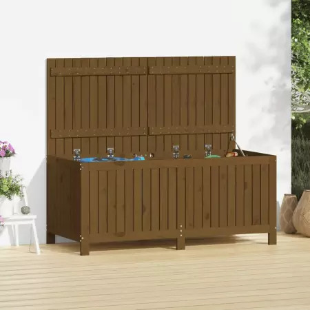 Contenitore da Giardino Miele 147x68x64 cm Legno Massello Pino