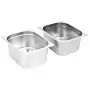 Contenitori Gastronorm 2 pz GN 1/2 150 mm in Acciaio Inox