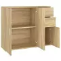 Credenza Rovere Sonoma 91x29,5x75 cm in Legno Multistrato