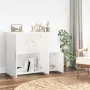 Credenza Bianca 91x29,5x75 cm in Legno Multistrato