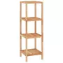 Scaffale da Bagno 36x36x112 cm in Legno Massello di Noce