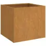 Fioriere 2 pz Grigie 42x40x39 cm Acciaio Corten