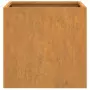 Fioriere 2 pz Grigie 42x40x39 cm Acciaio Corten