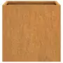 Fioriere 2 pz Grigie 49x47x46 cm Acciaio Corten