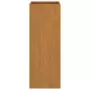 Fioriera Grigia 32x27,5x75 cm Acciaio Corten