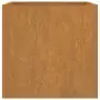 Fioriera Grigia 62x47x46 cm Acciaio Corten