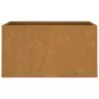 Fioriera Grigia 62x40x39 cm Acciaio Corten