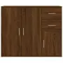 Credenza Rovere Marrone 91x29,5x75 cm in Legno Multistrato