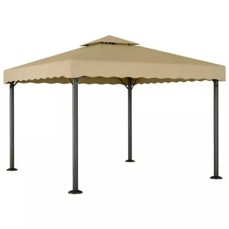 Gazebo Tortora 3x3 m Alluminio e Acciaio