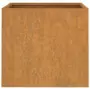 Fioriere 2 pz Grigie 32x30x29 cm Acciaio Corten