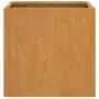 Fioriere 2 pz Grigie 32x30x29 cm Acciaio Corten